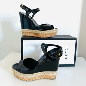 AUTHENTIC GUCCI WEDGE SANDALS